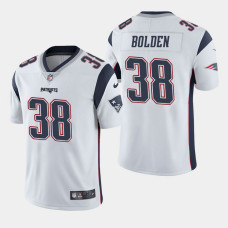 New England Patriots #38 Brandon Bolden Vapor Untouchable Limited Away Jersey - White