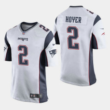 New England Patriots #2 Brian Hoyer Game Away Jersey - White