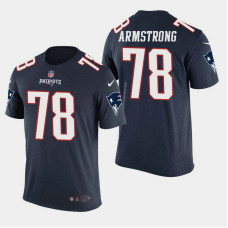 New England Patriots #78 Bruce Armstrong Color Rush T- Shirt - Navy