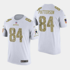 New England Patriots #84 Cordarrelle Patterson Salute to Service T- Shirt - White