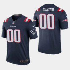 New England Patriots #00 Custom Color Rush Legend Home Jersey - Navy