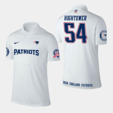 New England Patriots #54 Dont'a Hightower Player Performance Polo - White