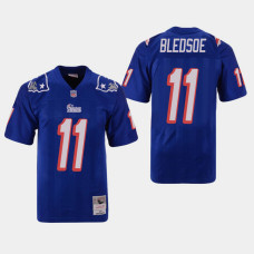 New England Patriots #11 Drew Bledsoe Throwback Replica Jersey - Blue