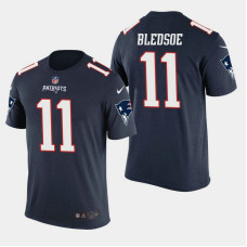 New England Patriots #11 Drew Bledsoe Color Rush T- Shirt - Navy