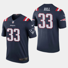 New England Patriots #33 Jeremy Hill Color Rush Legend Home Jersey - Navy