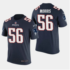 New England Patriots #56 Jon Morris Color Rush T- Shirt - Navy