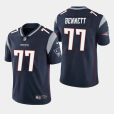 New England Patriots #77 Michael Bennett Vapor Untouchable Limited Home Jersey - Navy