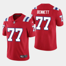 New England Patriots #77 Michael Bennett Vapor Untouchable Limited Jersey - Red