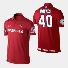New England Patriots #40 Mike Haynes Player Performance Polo - Red