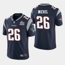 New England Patriots #26 Sony Michel Super Bowl LIII Champions Vapor Untouchable Limited Jersey - Navy