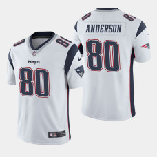 New England Patriots #80 Stephen Anderson Vapor Untouchable Limited Away Jersey - White