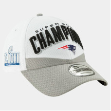New England Patriots Trophy 9FORTY Super Bowl LIII Champions Hat - White