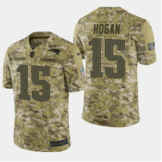 New England Patriots #15 Chris Hogan 2018 Salute to Service Limited Jersey - Camo