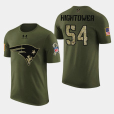 New England Patriots #54 Dont'a Hightower 2018 Salute to Service T- Shirt - Military Digital Camo