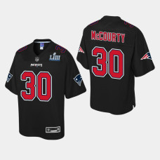 New England Patriots #30 Jason McCourty Super Bowl LIII Champions Fashion Jersey - Black