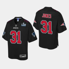 New England Patriots #31 Jonathan Jones Super Bowl LIII Champions Fashion Jersey - Black