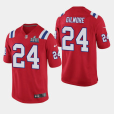 New England Patriots #24 Stephon Gilmore Super Bowl LIII Game Jersey - Red
