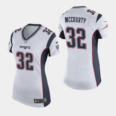 Women's New England Patriots #32 Devin McCourty Game Away Jersey - White