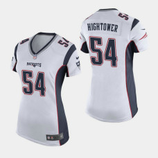 Women's New England Patriots #54 Dont'a Hightower Game Away Jersey - White