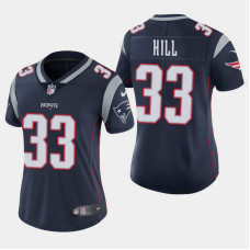 Women's New England Patriots #33 Jeremy Hill Vapor Untouchable Limited Home Jersey - Navy