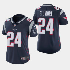 Women New England Patriots #24 Stephon Gilmore Game Home Jersey - Navy