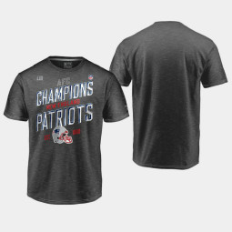 Youth New England Patriots Trophy 2018 AFC Champions T- Shirt - Charcoal