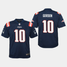 Youth New England Patriots #10 Josh Gordon Color Rush Game Home Jersey - Navy