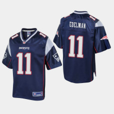 Youth New England Patriots #11 Julian Edelman Pro Line Home Jersey - Navy
